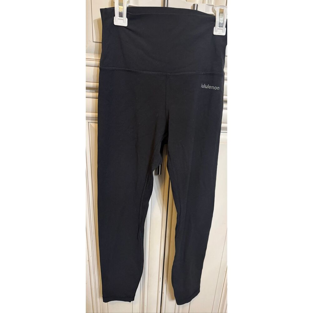 Luluemon Women's Pull-On High-Rise Align Yoga Athletic Leggings Black Size 6